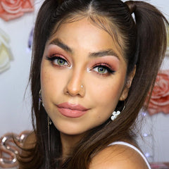 Vela Gelbbraune farbige Kontaktlinsen mit Sehstärke