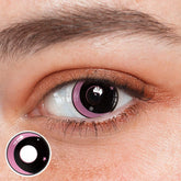 Halloween Moon Star Pink Colored Contact Lenses