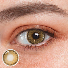 Lentes de contacto de color caqui NATURAL COOL HAZEL
