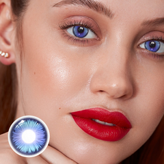 Cosplay Butterfly Blue Colored Contact Lenses