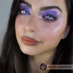 Cosplay KOI Blau farbige Kontaktlinsen