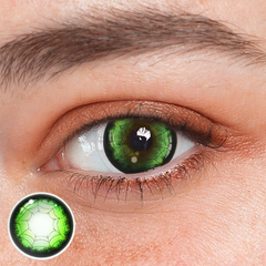 Cosplay Spider Web Green Colored Contact Lenses