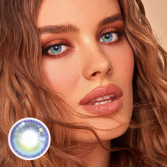 Yari Blue Prescription Colored Contact Lenses