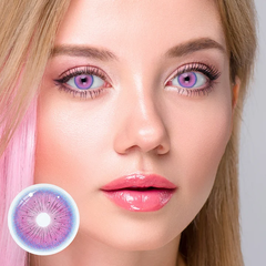 Cosplay Fallen Angel Purple Colored Contact Lenses