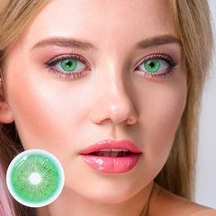 Cosplay Fallen Angel Green Colored Contact Lenses