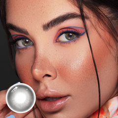 Stormy Light Gray Colored Contact Lenses