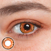 Cosplay Queen Orange Brown Colored Contact Lenses