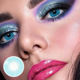 Farbige Kontaktlinsen mit Stärke Hidrocor Azul