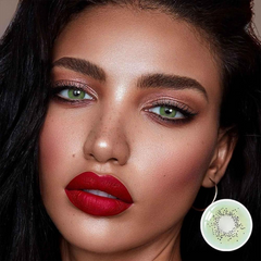 Farbige Kontaktlinsen mit Sehstärke in Ozeangrün