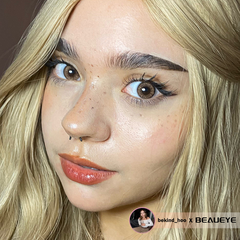 Hinata Fresh Hazel Brown Prescription Colored Contact Lenses
