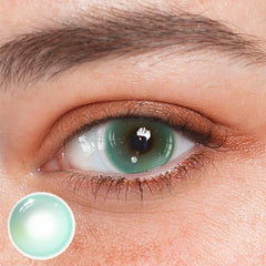 Cosplay Prism Pop Green Colored Contact Lenses