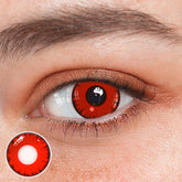 Lentes de contato coloridas de prescrição vermelha Cosplay Lucifer's Eye