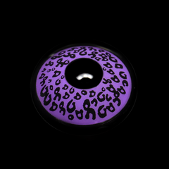 Cosplay Leopard Purple Colored Contact Lenses