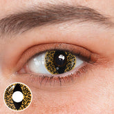 Cosplay Cat Eye Leopard Brown Colored Contact Lenses