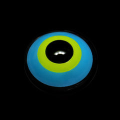 Cosplay Circle Line Blue Yellow Colored Contact Lenses
