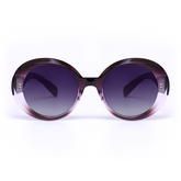 Lara Retro Round Purple Sunglasses