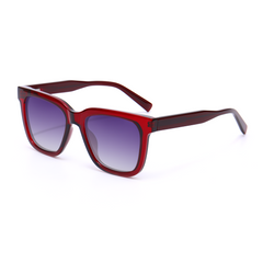Emmanuel Retro Squared Red Sunglasses