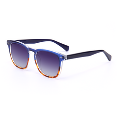 Sylvia Retro Square Blue Sunglasses