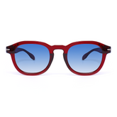 Vilma Retro Round Red Sunglasses