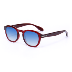 Vilma Retro Round Red Sunglasses