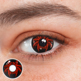 Cosplay Spider Jade Red Colored Contact Lenses