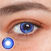 Cosplay Thermo Aura Blue Colored Contact Lenses