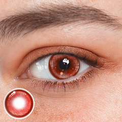 Cosplay Thermo Aura Red Colored Contact Lenses