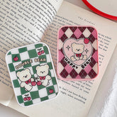 Etui für farbige Kontaktlinsen mit Gittermuster