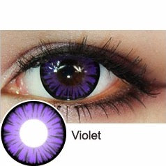 Halloween Miracle D-Violet Prescription Colored Contact Lenses