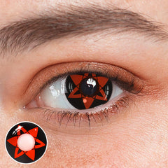 Cosplay NARUTO Uchiha Sasuke Shalingan Red Prescription Colored Contact Lenses
