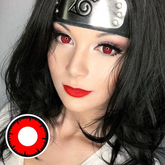 Lentes de contacto de color rojo Amanecer para cosplay