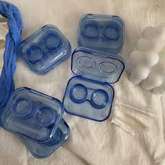 Estuche para lentes de contacto de colores elegantes