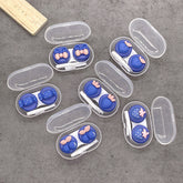 Niedlicher fruchtfarbener Kontaktlinsenbehälter