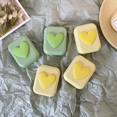 Estuche para lentes de contacto de colores frescos de verano