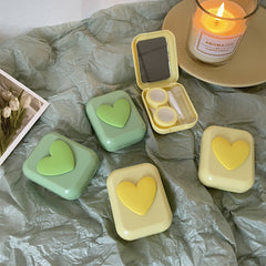 Estuche para lentes de contacto de colores frescos de verano