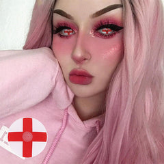 Cosplay Red cross Colored Contact Lenses