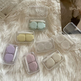 INS wie Fish Transparenter einfacher farbiger Kontaktlinsenbehälter