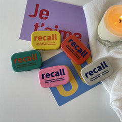 Etui für farbige Kontaktlinsen im Summer Idle-Stil