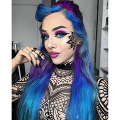 Vega tricolor Blue Prescription Colored Contact Lenses