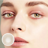 Lemon Cat Eye Khaki Colored Contact Lenses