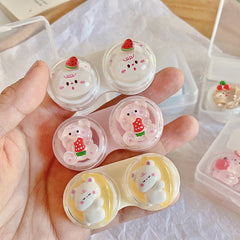 Estuche para lentes de contacto de color Fruit Little Bear