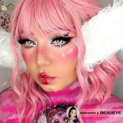Lentes de contato rosa Cosplay KOI
