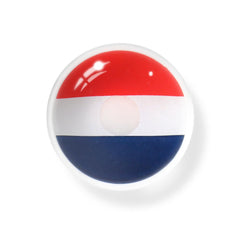 Lentilles de contact de couleur bleue drapeau France Cosplay