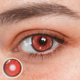 Lentes de contacto de color rojo KOI para cosplay