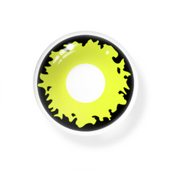 Cosplay Demonlord Mammon Yellow Colored Contact Lenses
