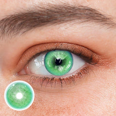 Cosplay Fallen Angel Green Colored Contact Lenses