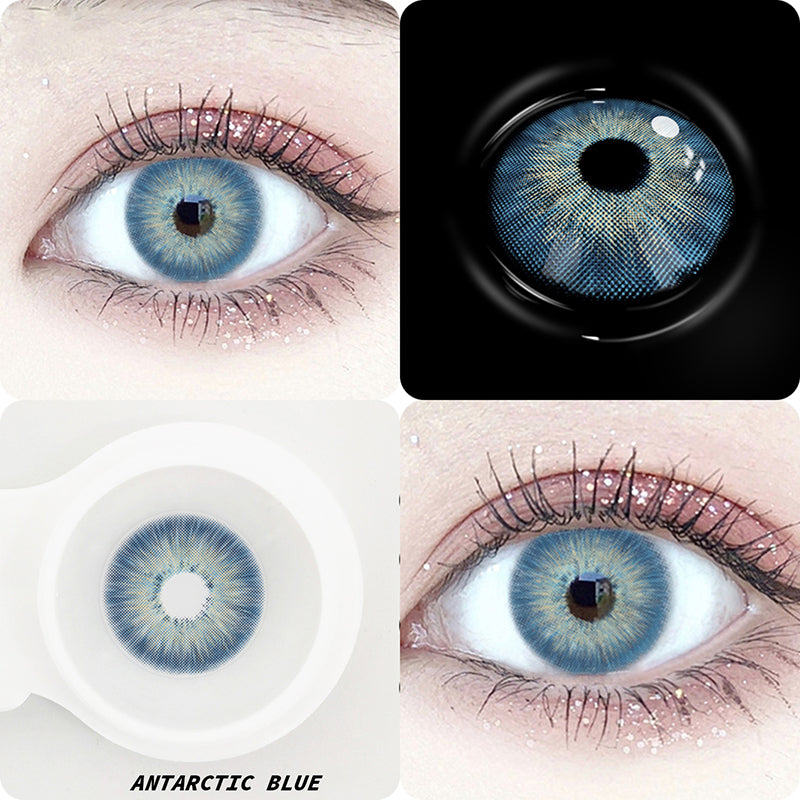 Amazonia Antarctic Blue Prescription Colored Contact Lenses – BEAUEYE ...