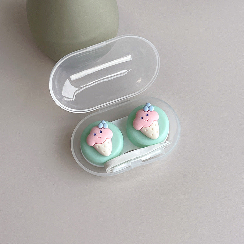 INS Simple Cute DIY Colored Contact Lens Case