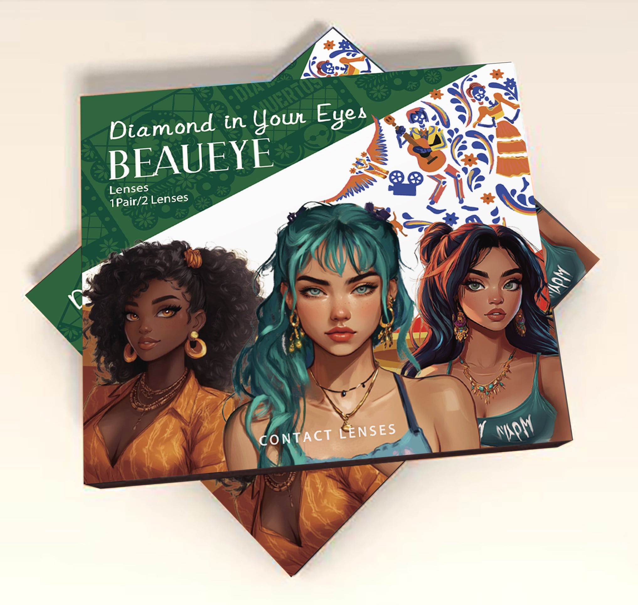 Larimar Yellow Colored Contact Lenses