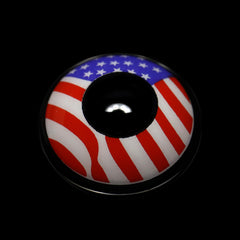 Cosplay Flag America Red Colored Contact Lenses
